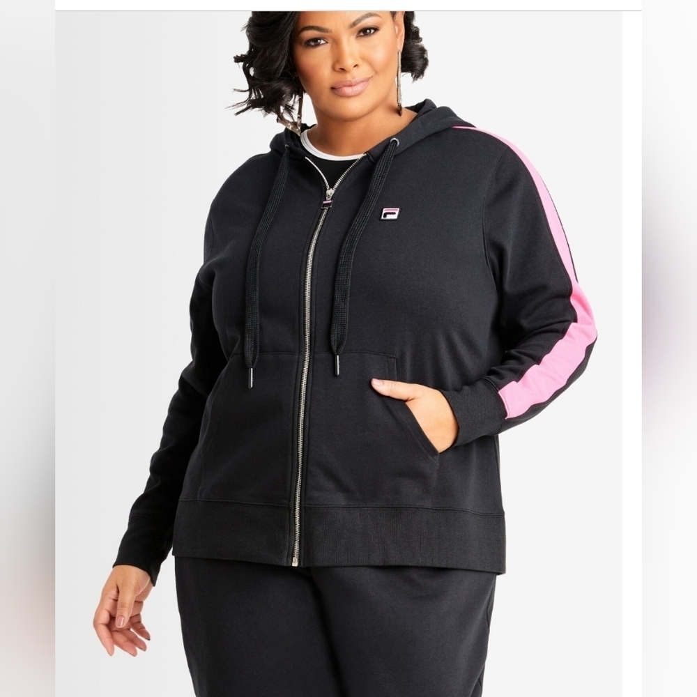 BOX#1 🔥NWT Fila zip hoodie. approx length 28" P2P 26 1/2" - Picture 1 of 5